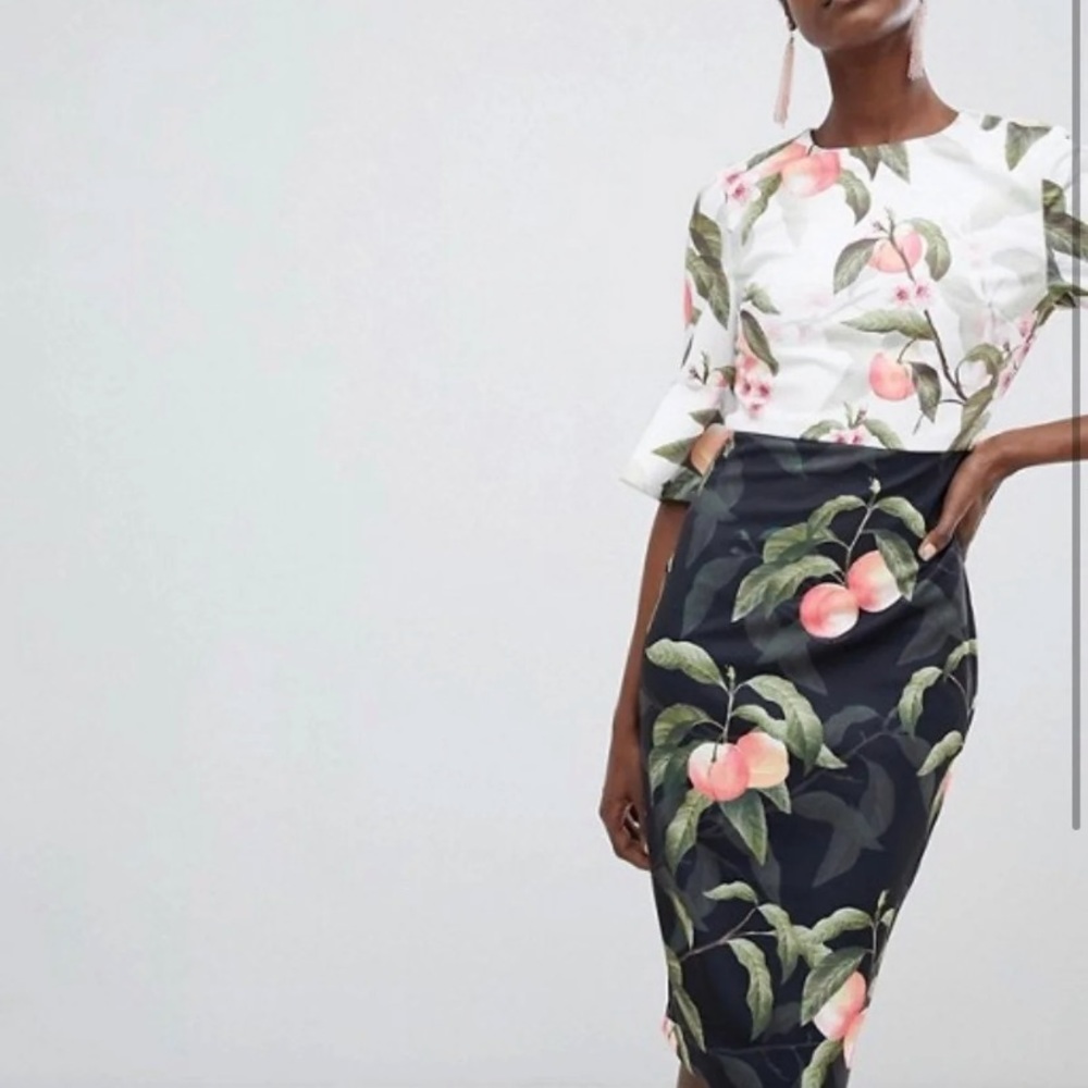 Ted Baker Peach Blossom Midi Dress